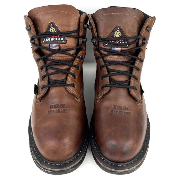 ROCKY Ironclad USA Made Steel Toe MET Guard Waterproof Boots RKK0362 Mens 9.5M - Picture 4 of 13